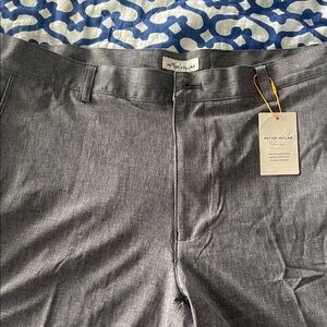 Peter Millar Charcoal Flat Front Men's Shorts